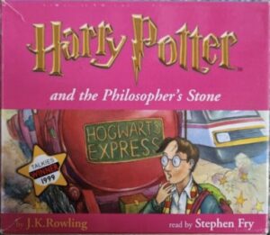 Cover des englischen audiobueles vom ersten Harry Potter Band